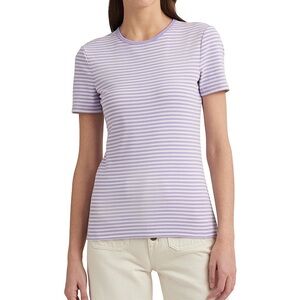 Lauren Ralph Lauren Striped Purple Women's Top size XL